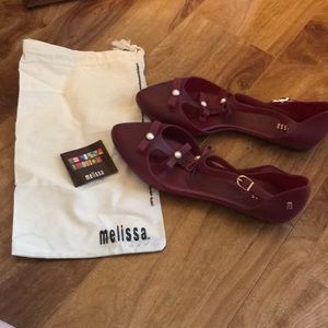 COPY - Melissa burgundy flats